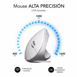 SUBBLIM SUBMO-EDGVU02 souris Universel Droitier USB Type-A Optique 1600 DPI - Vue supplémentaire 4