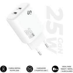 SUBBLIM SUBCHG-6G2520 chargeur d'appareils mobiles Universel Blanc Secteur Charge rapide Intérieure