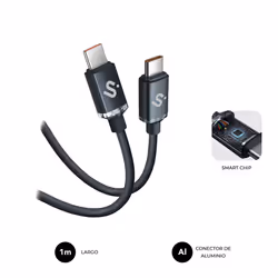 SUBBLIM SUBCAB-C06001, 1 m, USB C, USB C, USB 2.0, 0,48 Gbit/s, Noir