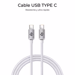 SUBBLIM SUBCAB-C06011 câble USB USB 2.0 2 m USB C Blanc - Vue supplémentaire 4