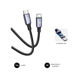 SUBBLIM SUBCAB-C10010 câble USB USB 2.0 1 m USB C Noir