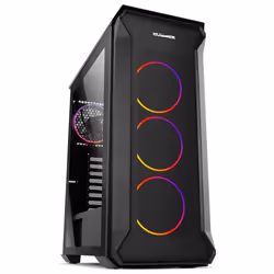 NOX Hummer Quantum, Mini Tower, PC, Noir, ATX, ITX, micro ATX, Acrylonitrile-Butadiène-Styrène (ABS), Métal, SPCC, Verre trem ...