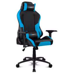DRIFT DR250 Siège de jeu sur PC Siège capitonné Noir, Bleu