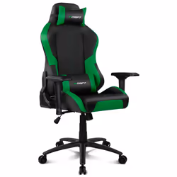 DRIFT DR250, Siège de jeu sur PC, 150 kg, Siège capitonné, Dossier capitonné, PC, Noir
