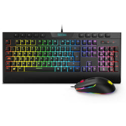 Krom Kalyos clavier Souris incluse USB Noir