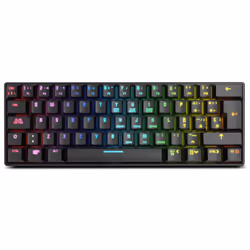Krom Kluster, Mini, USB + Bluetooth, Clavier mécanique, LED RGB, Noir