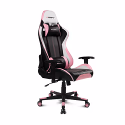 DRIFT DR175PINK, Siège de jeu universel, 150 kg, Siège rembourré, Dossier rembourré, Noir/Rose, Nylon