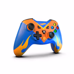 Krom KEY PRO Noir, Bleu, Orange, Jaune Bluetooth/USB Joystick Analogique Nintendo Switch, PC
