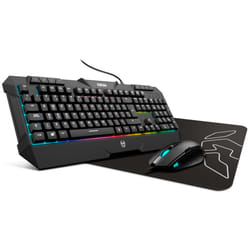 Krom Kunai clavier Souris incluse Jouer USB QWERTY Noir
