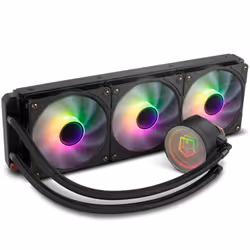 NOX NXHUMMERM360ARGB système de refroidissement d’ordinateur Processeur Refroidisseur de liquide tout-en-un 12 cm Noir 1 pièce(s)