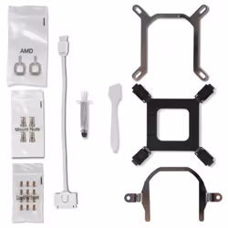 NOX NXHUMMERM360ARGBW système de refroidissement d'ordinateur Processeur Refroidisseur de liquide tout-en-un 12 cm Blanc 1 pièce(s) - Vue supplémentaire 8
