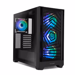NOX Hummer PLASMA, Midi Tower, PC, Noir, ATX, ITX, micro ATX, SPCC, Verre trempé, Jouer