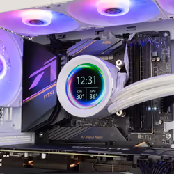 NOX X-360 LCD Processeur Refroidisseur d'air 12 cm Blanc 1 pièce(s) - Vue supplémentaire 7