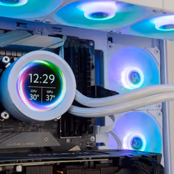 NOX X-360 LCD Processeur Refroidisseur d'air 12 cm Blanc 1 pièce(s) - Vue supplémentaire 8