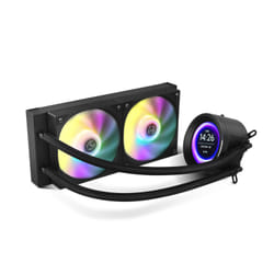 NOX X-240 LCD Processeur Refroidisseur d'air 12 cm Noir 1 pièce(s)