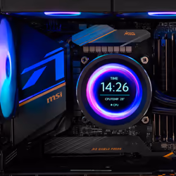 NOX X-240 LCD Processeur Refroidisseur d'air 12 cm Noir 1 pièce(s) - Vue supplémentaire 6