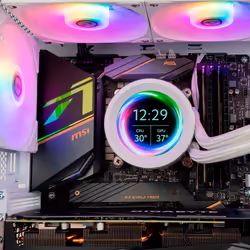 NOX X-240 LCD Processeur Refroidisseur d'air 12 cm Blanc 1 pièce(s) - Vue supplémentaire 6