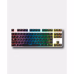 Krom NXKROMKERNELPROSP clavier Jouer USB + RF Wireless + Bluetooth QWERTY Espagnole Noir, Blanc
