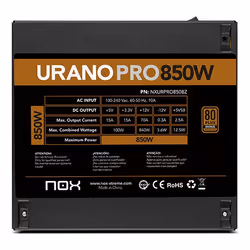 NOX Urano PRO 850W Bronze unité d'alimentation d'énergie ATX Noir - Vue supplémentaire 8