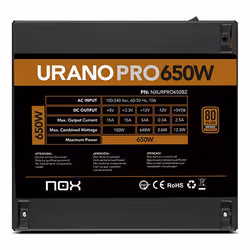 NOX Urano PRO 650W Bronze unité d'alimentation d'énergie ATX Noir - Vue supplémentaire 8