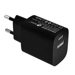 Leotec LECSPH20W2K chargeur d'appareils mobiles Smartphone, Tablette Noir, Blanc Secteur Charge rapide Intérieure