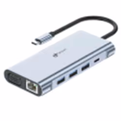 Leotec LEDS01, Station d'accueil, 100 W, 3,5 mm, 10,100,1000 Mbit/s, Gris, Gris
