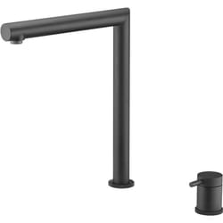 Imex Products - Mice - Robinet de cuisine pliant à levier unique pour fenêtre avant - Robinet d'évier pliant noir mat