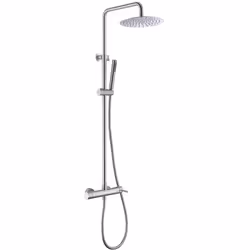 La barre de douche est extensible et en acier inoxydable S316. Il peut s'étendre entre 88 cm et 125 cm, anticorrosion et haut ...