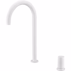 Robinet monocommande vertical professionnel, avec bec très haut. L'ensemble robinet mesure 35,5 cm de hauteur. Il est idéal p ...