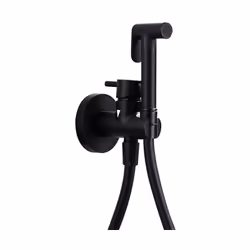Ensemble de paroi de douche hygiénique avec mitigeur, poignée, flexible (tuyau) et support. Fabriqué en laiton utilisant un s ...