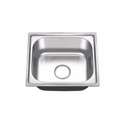 Évier Inox Rectangulaire - GENERIQUE - 460x400x200mm - Kit dévacuation inclus