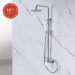 Colonne de douche mécanique avec barre extensible SKY BATH - Série NATURE. Ce modèle est disponible en 2 coloris : chromé et ...
