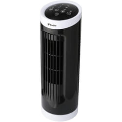 Ventilateur tour compact rotatif noir