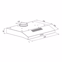 Corbero IVORI622W hotte Encastrée Blanc C 192,7 m³/h - Vue supplémentaire 2