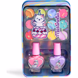 Le jeu, c’est la vie. Le produit Martinelia Yummy Eyes & Nails Tin Box amusera votre enfant, il lui permettra de jouer au gra ...