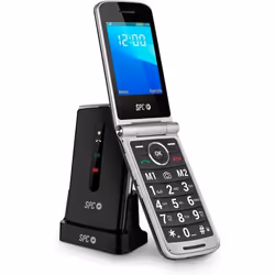 SPC Prince 4G Téléphone Portable à clapet pour Seniorsavec Grandes Touches faciles à UtiliserBouton SOSConfiguration à Distan ...