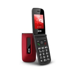 SPC TITAN 2 - Téléphone portable pour personnes âgées avec touches XL 4G Vol. 105dB Rouge