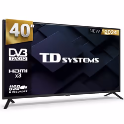 Téléviseur 40 pouces Full HD Non Smart TV lecteur enregistreur USB - TD Systems PRIME40C19F