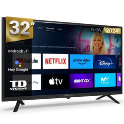 Smart TV 32 pouces Hey Google Official Assistant. Téléviseur Android 11 - TD Systems PRIME32C19GLE