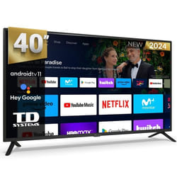 Smart TV 40 pouces Full HD Hey Google Official. Téléviseur Android 11 - TD Systems PRIME40C19GLE