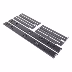 UNYKAch UK52094, Kit rail d’étagère, Noir, 35 kg, 4U, 48,3 cm (19"), 45 mm
