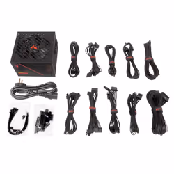 ABYSM Morpheo GX5 1000W unité d'alimentation d'énergie 20+4 pin ATX ATX Noir, Rouge - Vue supplémentaire 7