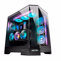 ABYSM Danube Sava H600, Bureau, PC, Noir, ATX, EATX, ITX, micro ATX, SPCC, Verre trempé, Jouer