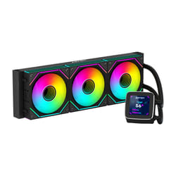 ABYSM Oceanic LCD 360 ARGB Processeur Refroidisseur de liquide tout-en-un 12 cm Noir 1 pièce(s)