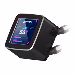 ABYSM Oceanic LCD 360 ARGB Processeur Refroidisseur de liquide tout-en-un 12 cm Noir 1 pièce(s)