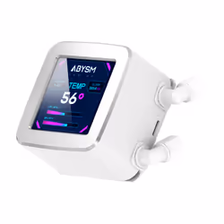 ABYSM Oceanic LCD 360 ARGB Processeur Refroidisseur de liquide tout-en-un 12 cm Blanc 1 pièce(s)
