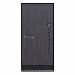 UNYKAch AERO C12 V2, Micro Tower, PC, Noir, micro ATX, Acrylonitrile-Butadiène-Styrène (ABS), Métal, SGCC, maison/bureau
