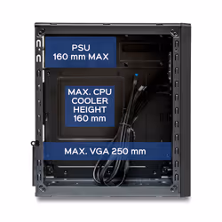 UNYKAch Numen 300 Pro Micro Tower Noir, Rouge - Vue supplémentaire 8