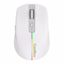 CoolBox W01, Droitier, Optique, RF sans fil, 1600 DPI, Blanc