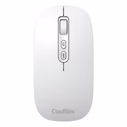 CoolBox W02, Ambidextre, Optique, RF sans fil + Bluetooth, 1600 DPI, Blanc